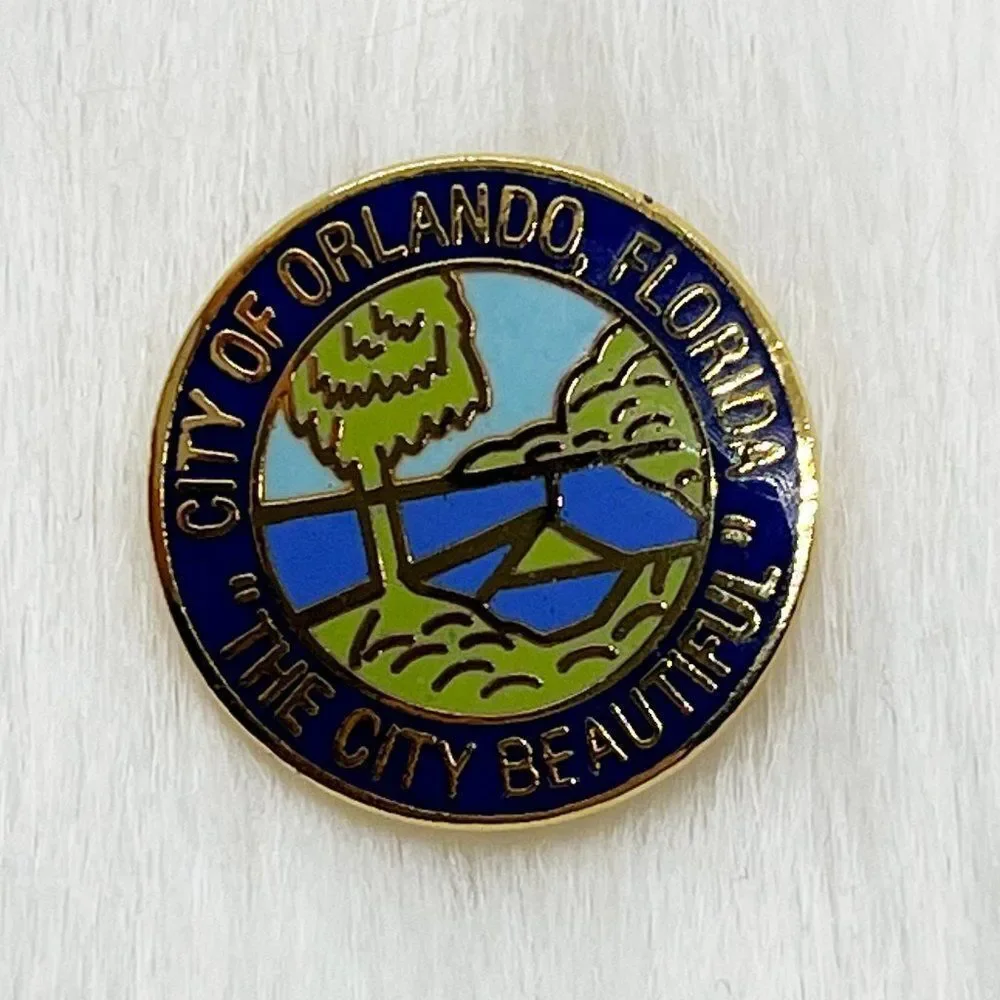 🔮 5/$25 Vintage City‎ of Orlando Pin